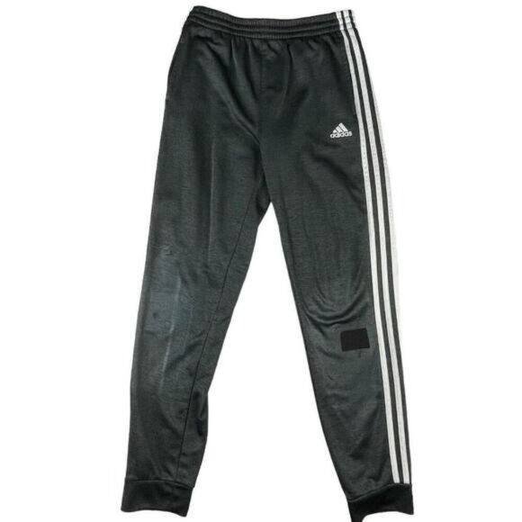 Other - adidas SweatPants Boys Large Black Polyester Pockets Elastic Waist Logo Mid Rise